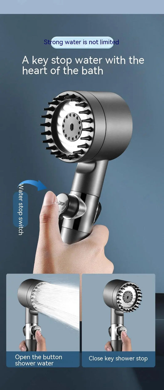 3-Gear Adjustable High-Pressure Shower Head