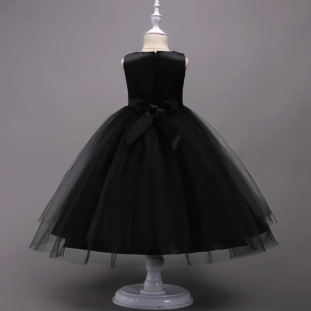 Sleeveless Embroidered Dress for Girls (Princess Style)