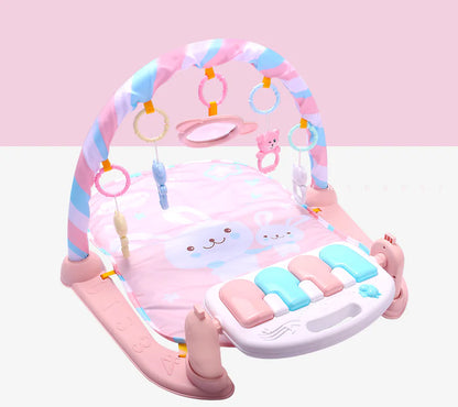 Baby Play Gym with Piano and Crawling Mat (0-12 Months)