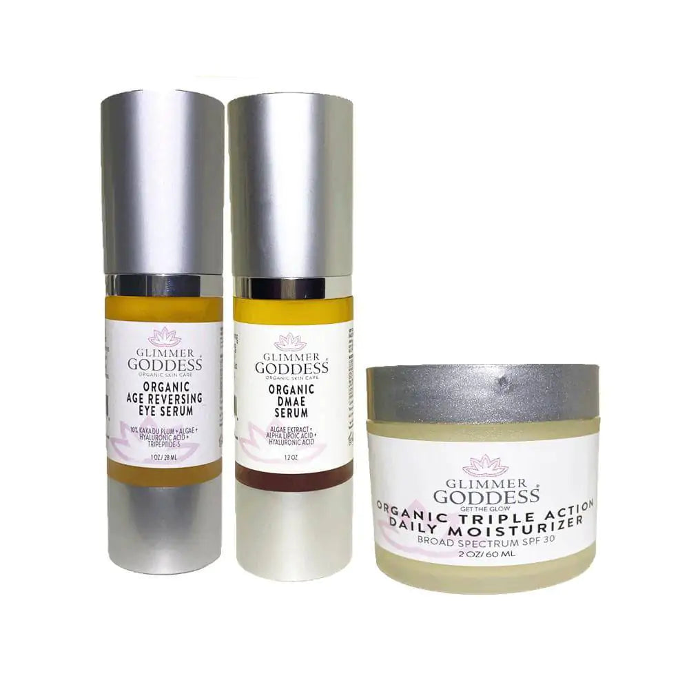 Organic Anti-Wrinkle Rejuvenation Kit - Tighten Brighten &amp; Moisturize