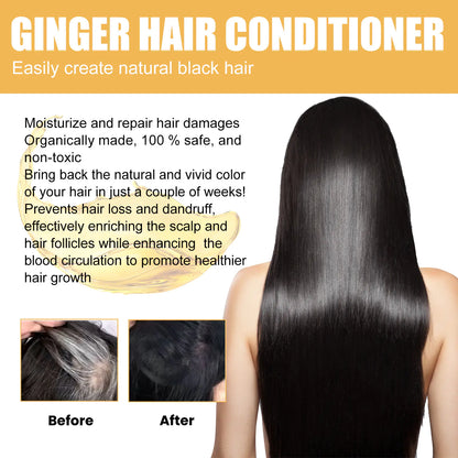 EELHOE Ginger Essence Conditioner for Smooth Black Hair