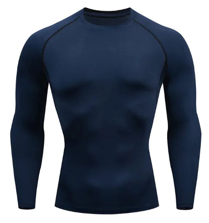 Men's Stretch Fit Long-Sleeve Sports Shirt