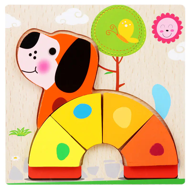 3D Wooden Puzzle Educational Toy for Kids (Wholesale) - FkriTigrinya