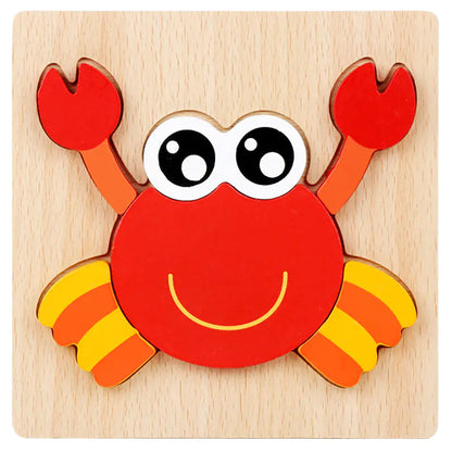 3D Wooden Puzzle Educational Toy for Kids (Wholesale) - FkriTigrinya