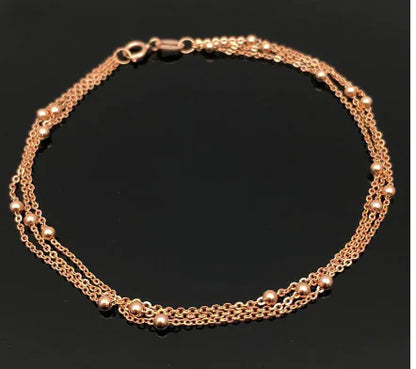 925 Sterling Silver Double Layer Minimalist Bracelet