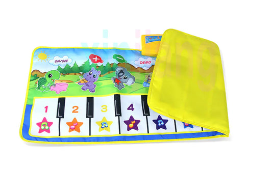 Multifunctional Music Piano Mat for Kids, Green - FkriTigrinya