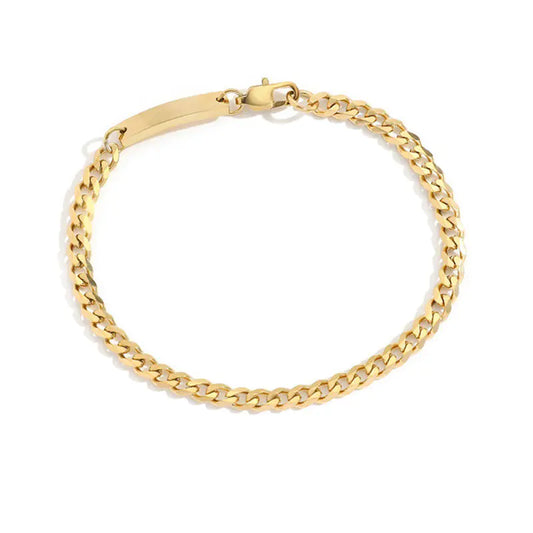 Gold-Plated Stainless Steel Fashion Bracelet