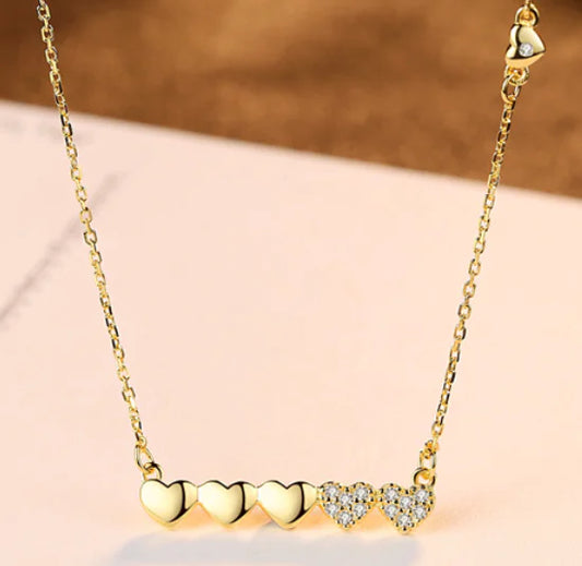 PAG&MAG S925 Sterling Silver Heart Pendant Necklace
