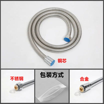 Stainless Steel Shower Hose with Universal Copper Connector