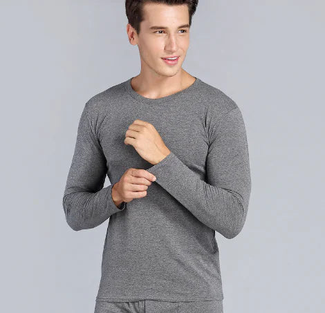 Men's Long Sleeve V-Neck Slim Fit T-Shirt