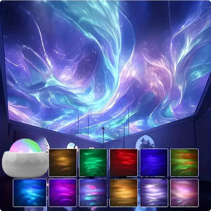 LED Night Lamp – Water Projection Ambience Light