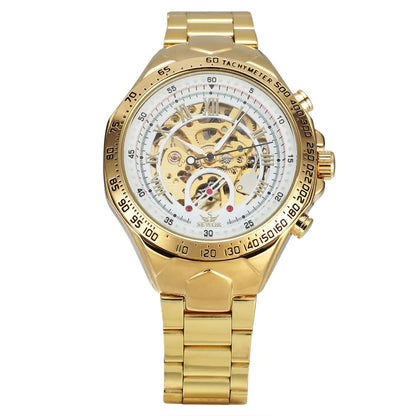 Men's Hollow Steel Band Automatic Mechanical Watch