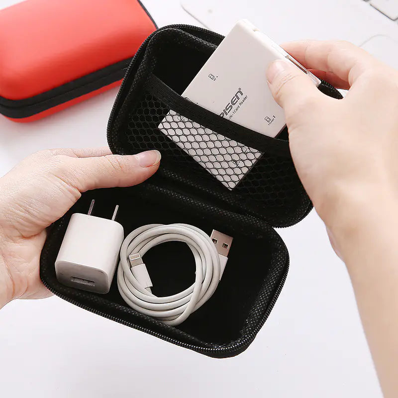 Digital Shockproof Storage Bag for USB and Headphones - FkriTigrinya