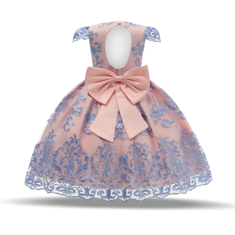 2020 Girls' Embroidered Lace Princess Dress  sizes ranging from 70cm to 150cm,