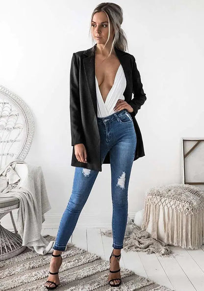 Stylish Slim-Fit Blazer Cardigan Jacket