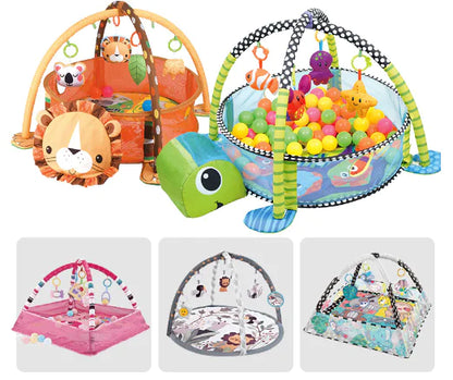 Baby Play Gym with Ocean Balls and Activity Fence - FkriTigrinya