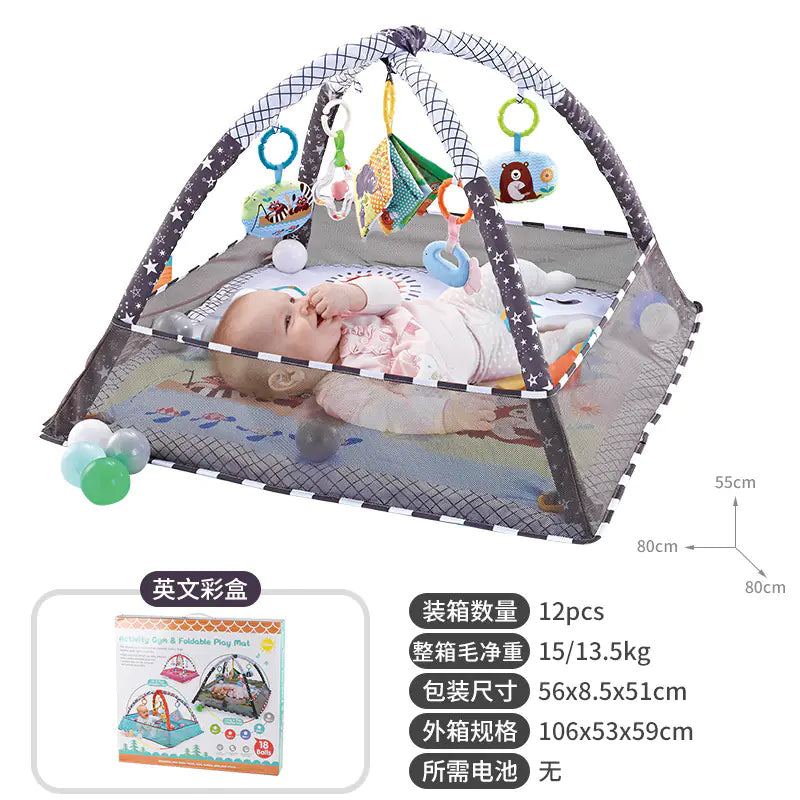 Baby Play Gym with Ocean Balls and Activity Fence - FkriTigrinya