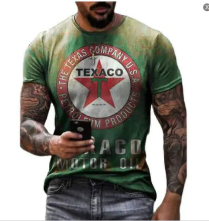 Men's Casual Summer Eagle 3D Printed T-Shirt