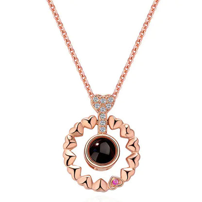 100 Languages "I Love You" Projection Necklace