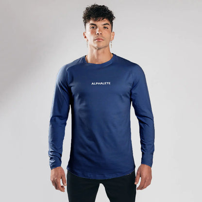 Slim Fit Elastic Cotton Long Sleeve T-Shirt  sizes ranging from M to XXXL