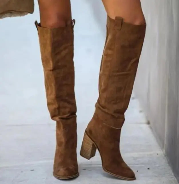 Over The Knee Heel Boots  Height: 21 inches