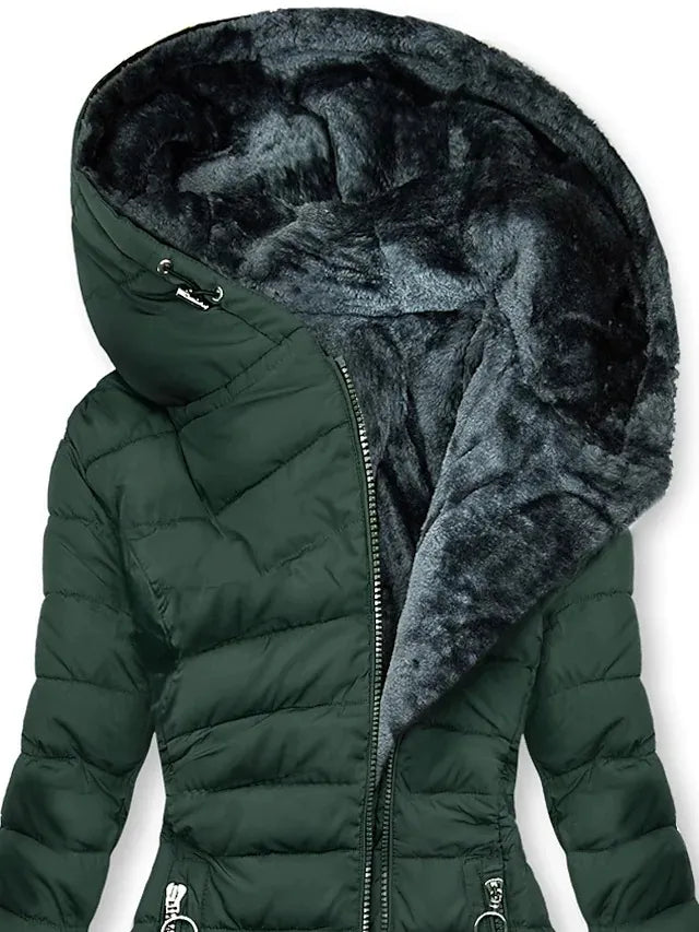 Dames Katoenen Jas met Capuchon – Elegant & Comfortabel
