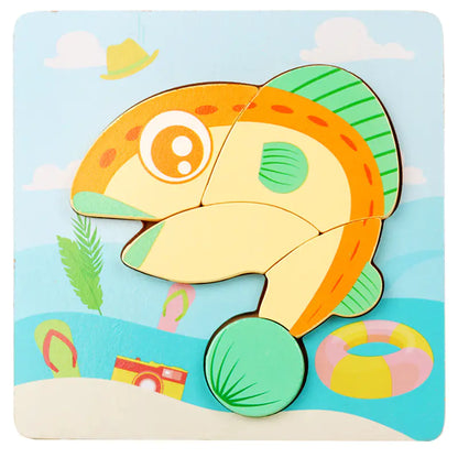 3D Wooden Puzzle Educational Toy for Kids (Wholesale) - FkriTigrinya