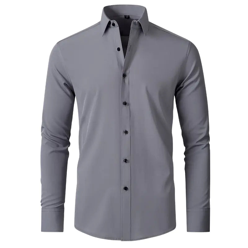 Men's Wrinkle-Resistant Stretch Dress Shirt (Thin Fit)