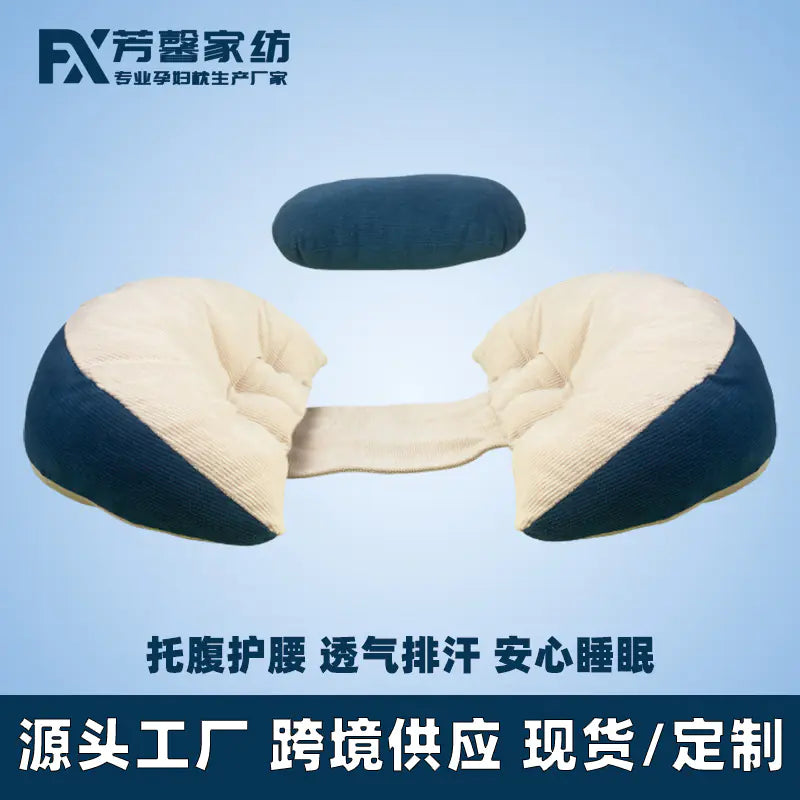 Pregnancy Pillow with Waist and Belly Support for Side Sleepers