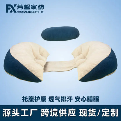 Pregnancy Pillow with Waist and Belly Support for Side Sleepers