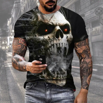 3D Printed Casual Men's T-Shirt - Everyday Scene