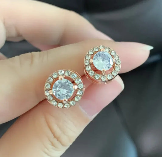 Elegant Zircon Geometric Earrings – Tijdloze Elegantie voor Vrouwen