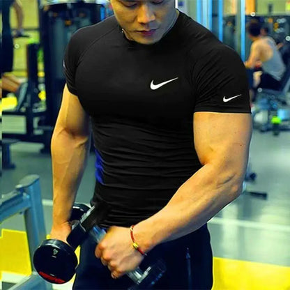 Men's Korean Slim Fit Quick-Dry Sports T-Shirt