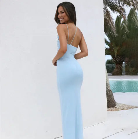 Elegante Backless Halter Jurk voor Dames