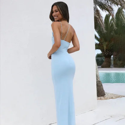 Elegante Backless Halter Jurk voor Dames
