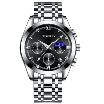 Waterproof Steel Band Business Casual Men's Watch