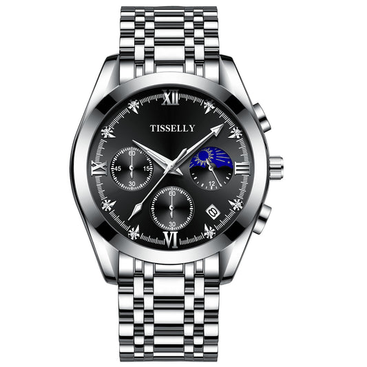 Waterproof Steel Band Business Casual Men's Watch