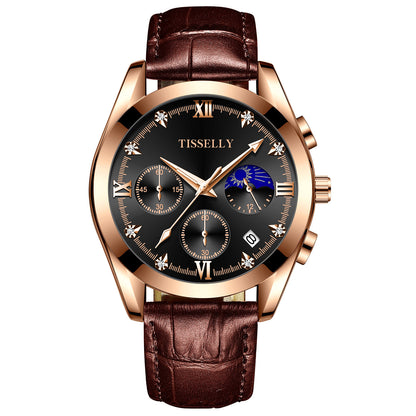 Waterproof Steel Band Business Casual Men's Watch