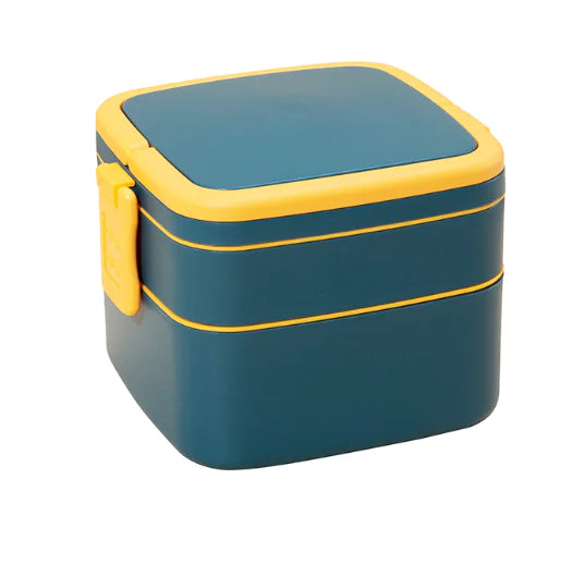 Portable Double-Layer Food Storage Container - FkriTigrinya