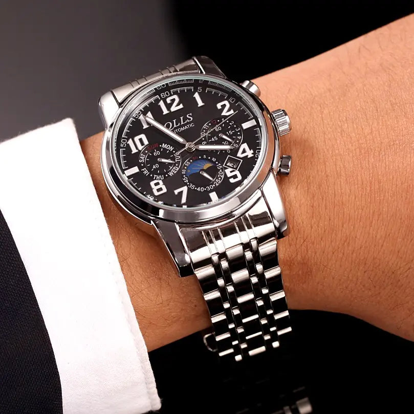 Waterproof Steel Band Business Casual Men's Watch