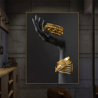 3pcs Canvas Posters of African Women for Home Decor