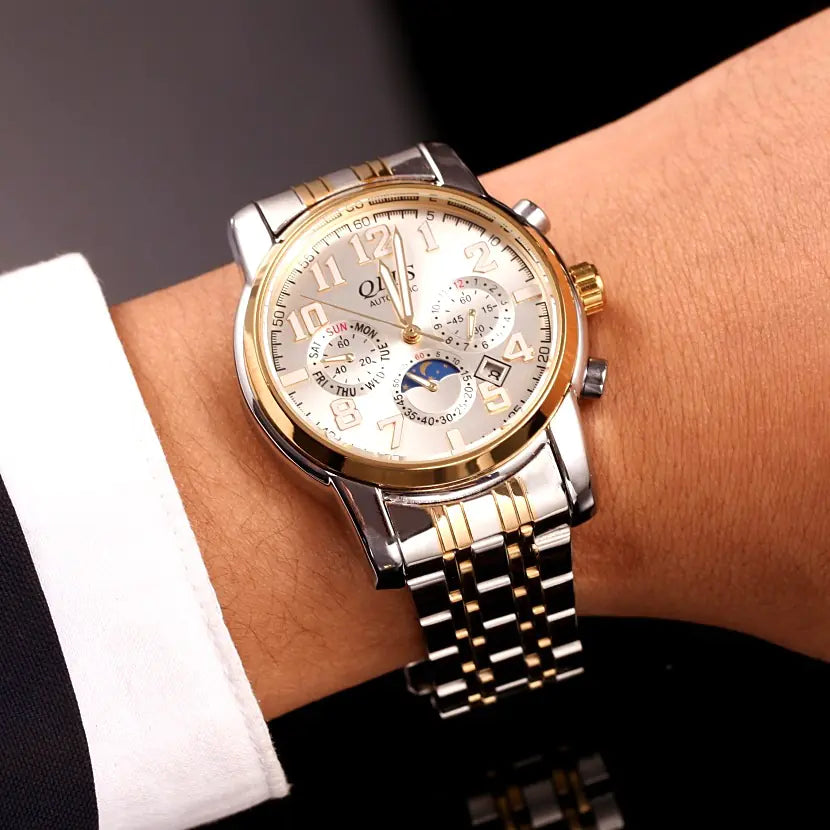 Waterproof Steel Band Business Casual Men's Watch