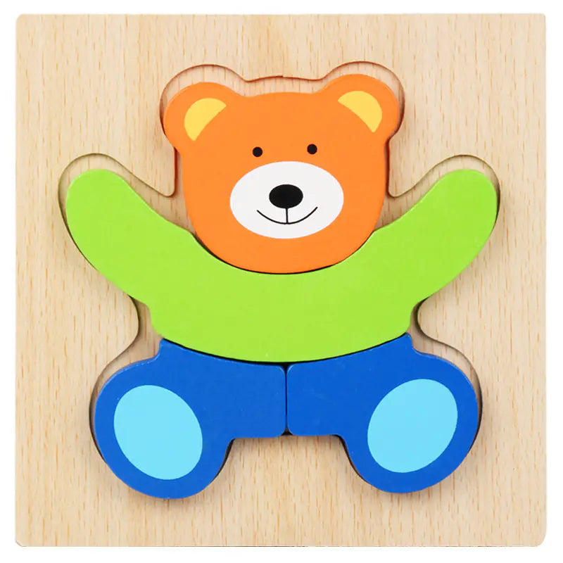 3D Wooden Puzzle Educational Toy for Kids (Wholesale) - FkriTigrinya