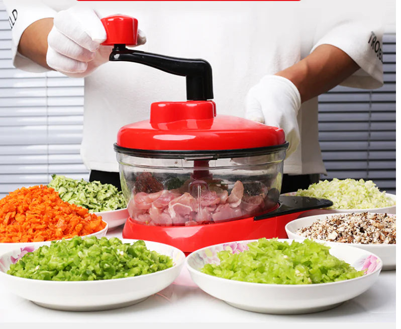 Multi-Functional Vegetable Chopper and Meat Grinder