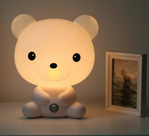 Cartoon Table Lamp, Eye-Caring Panda and Rabbit Light