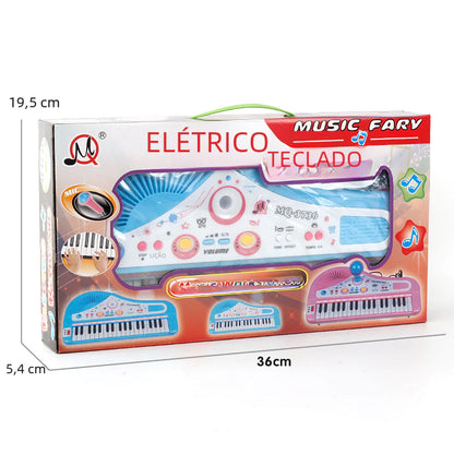 37-Key Electronic Piano Toy with Microphone for Kids - FkriTigrinya