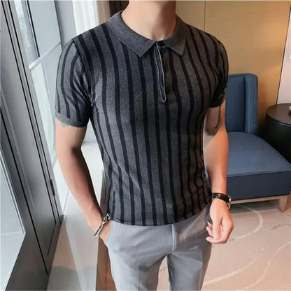 Men's Short Sleeve Polo Shirt - Slim Fit Knit Top  size M to 3XL,