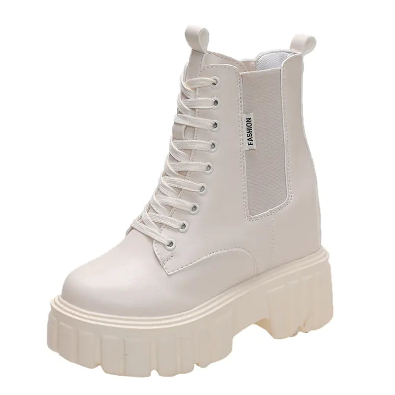 Platform Martin Lace Up Biker Boots