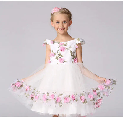 Flower Girl Fairy Dress - Children's Wedding Princess Gown sizes ranging from 100 to 150cm