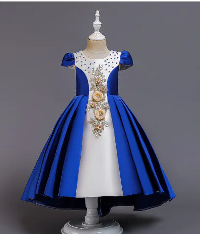 Fluffy Embroidered Princess Dress for Girls  110cm to 140cm,